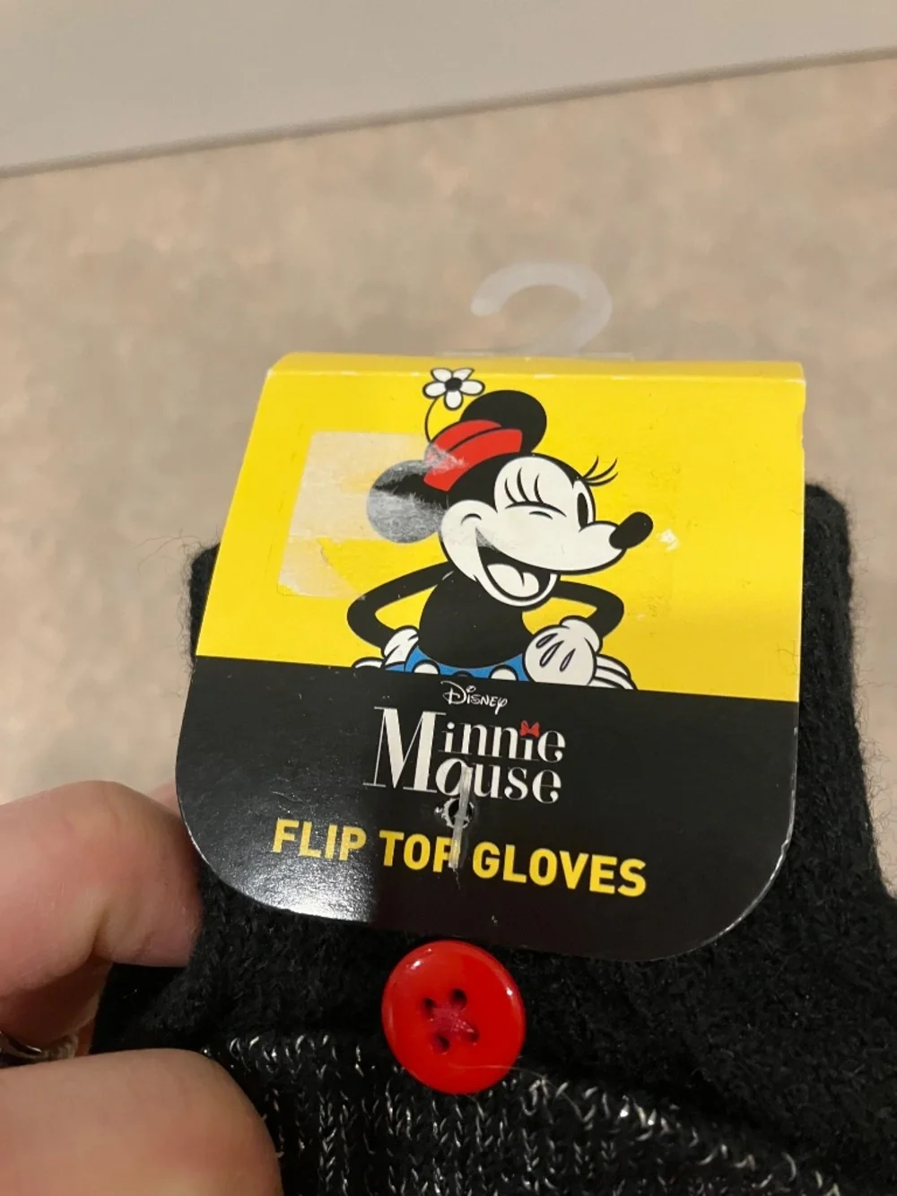 NWT Minnie Mouse Kid’s Flip-Top Gloves